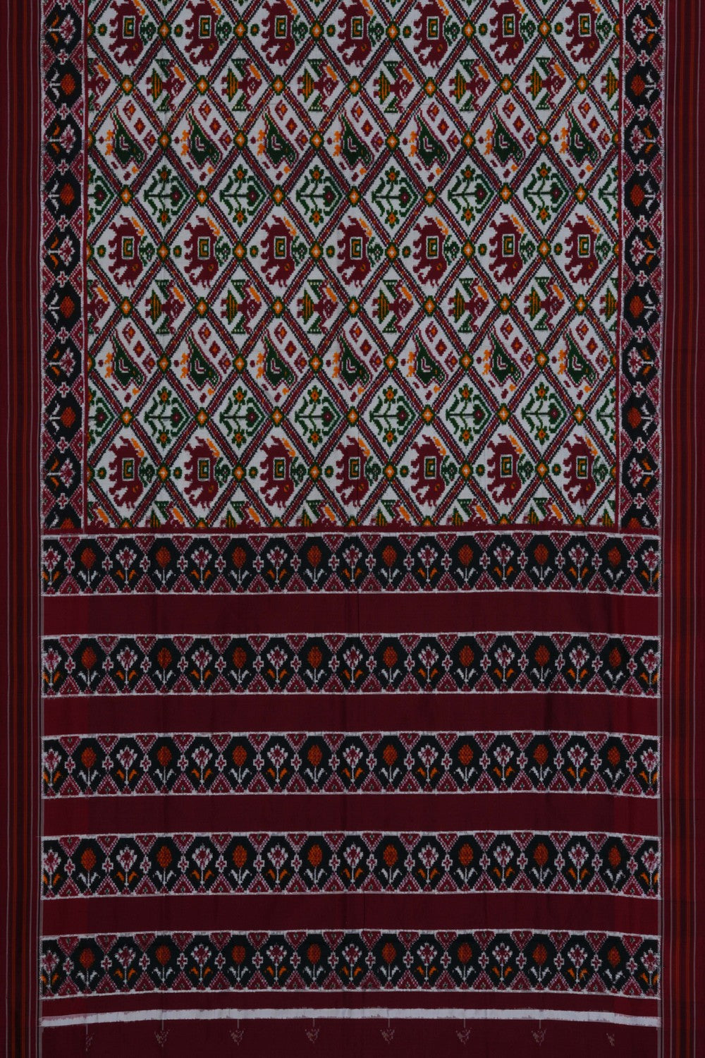 Image of Patan Patola Silk Double Ikat Saree